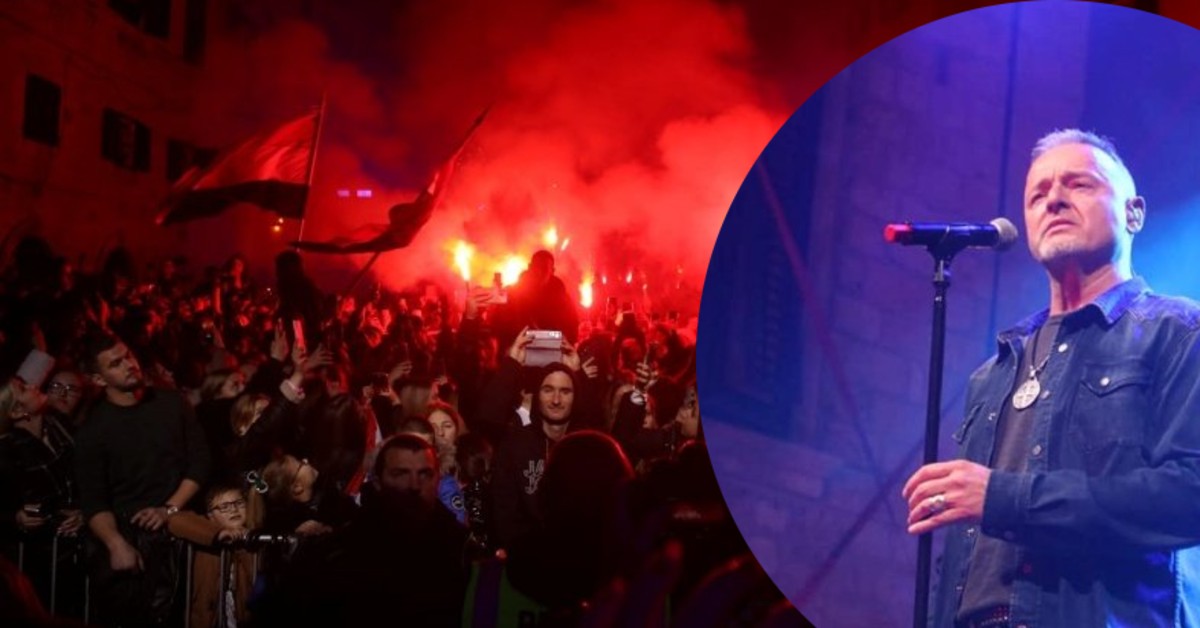 Thompson pjeva na Trgu bana Jelačića u Zagrebu